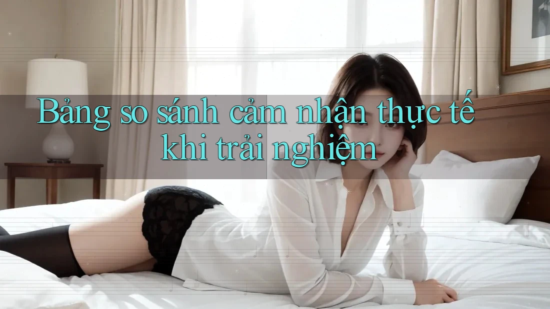 Bảng so sánh cảm nhận thực tế khi trải nghiệm Bảng so sánh cảm nhận thực tế khi trải nghiệm