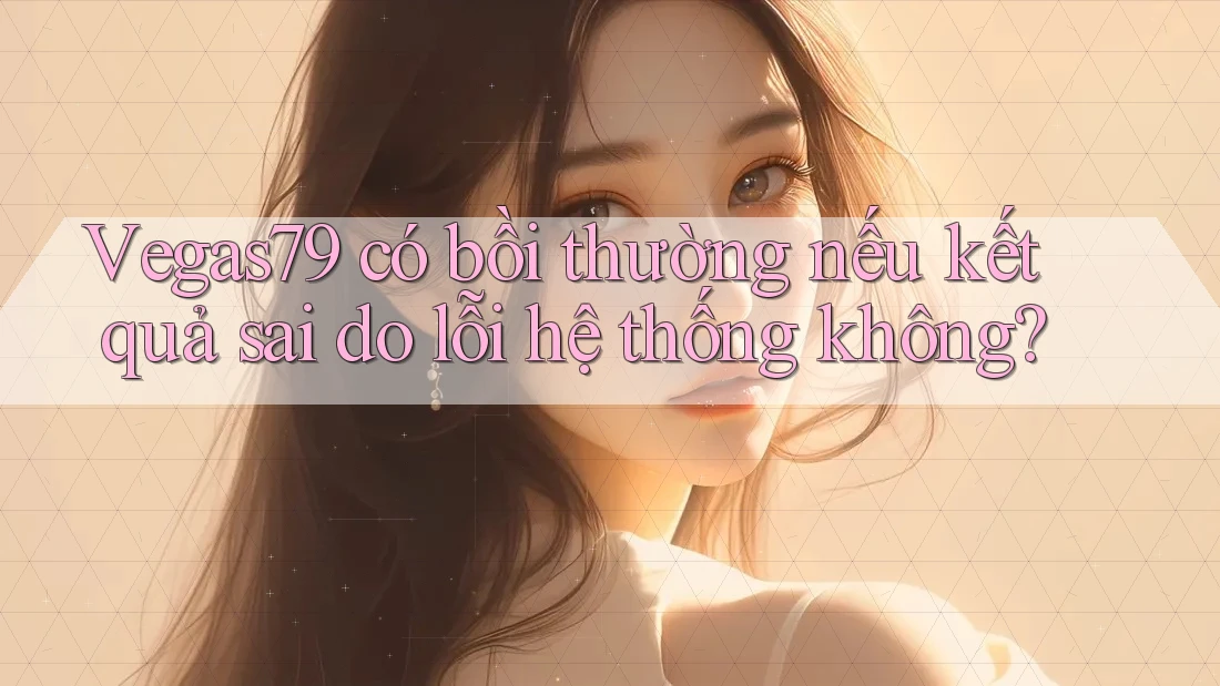 Vegas79 có bồi thường nếu kết quả sai do lỗi hệ thống không?